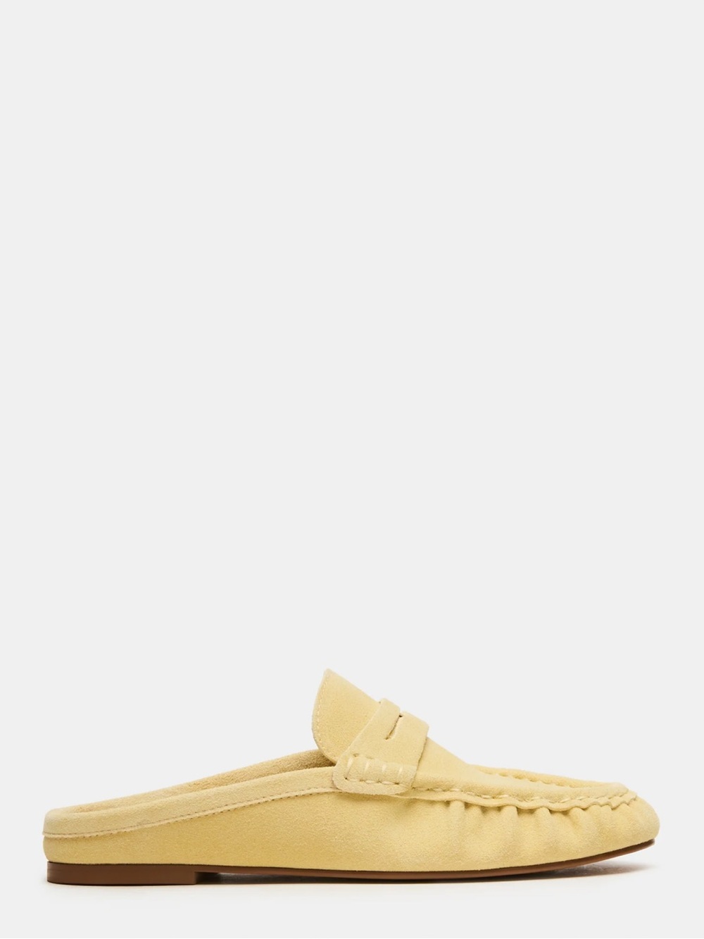 Steve Madden Yellow Suede Backless Loafer Mules- SIZE 7 - Picture 2 of 10